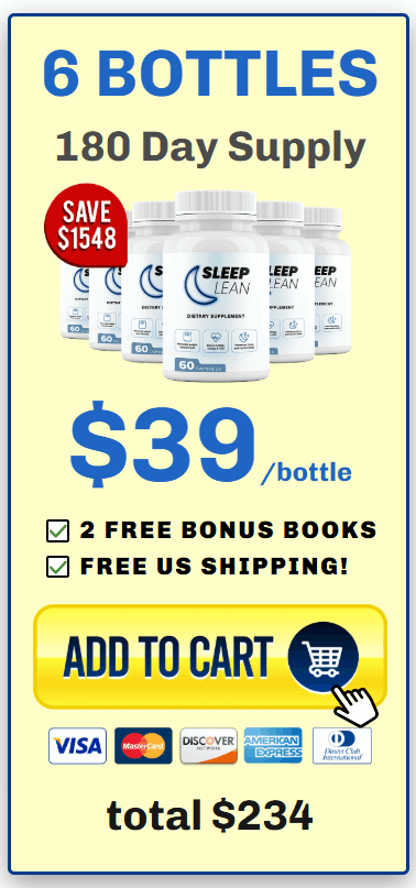 sleep lean six bottles pack